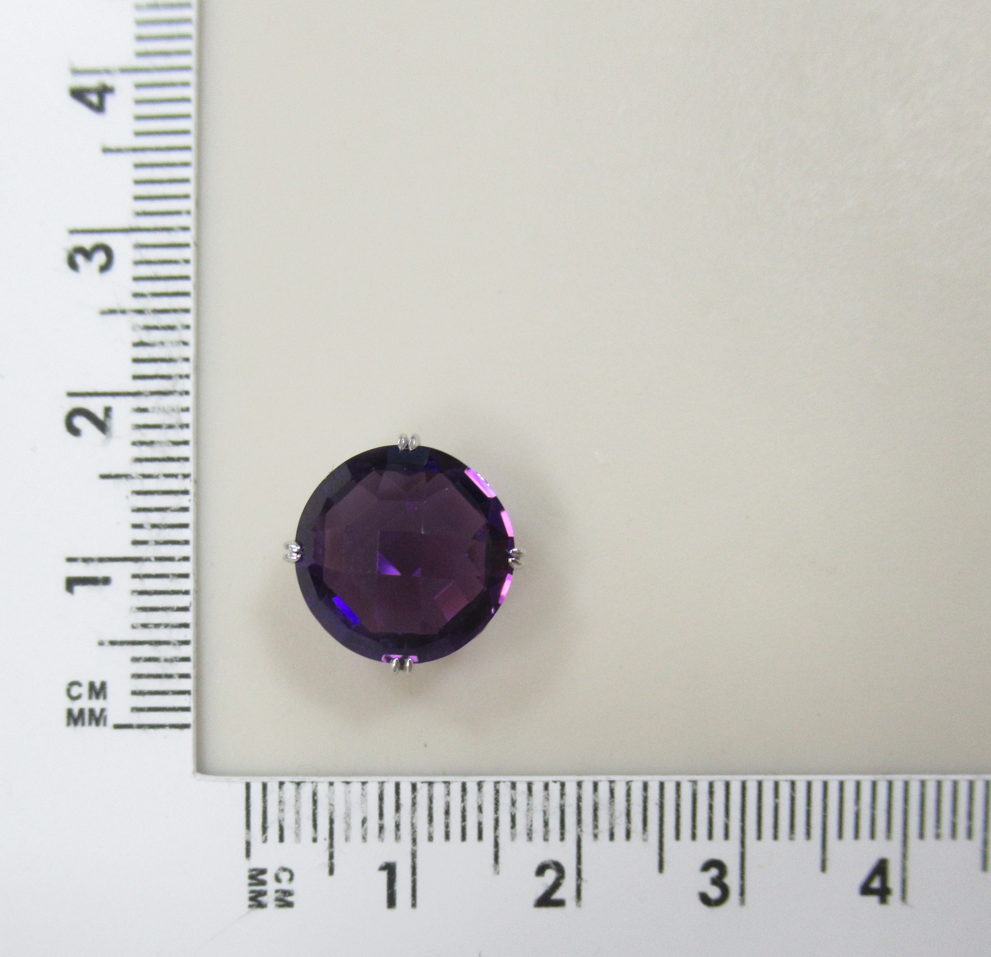 Серебряная подвеска с аметистом